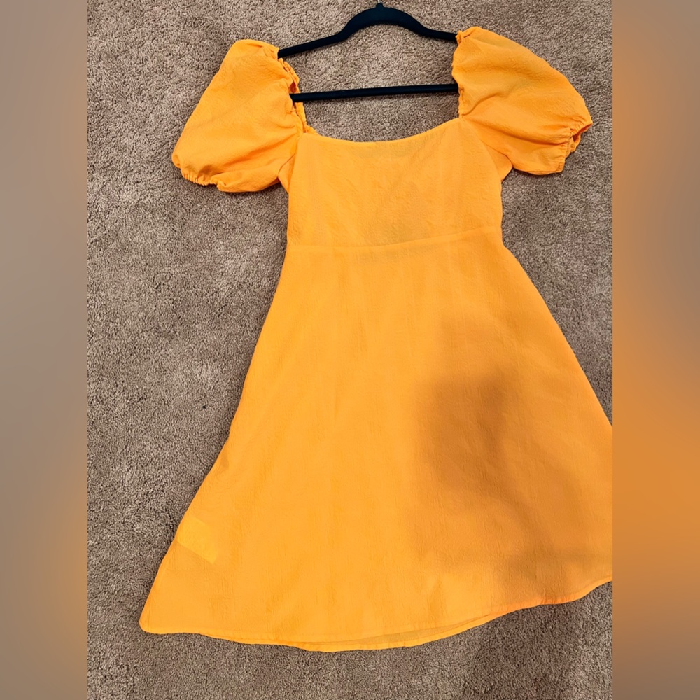 above knee length flowy dress